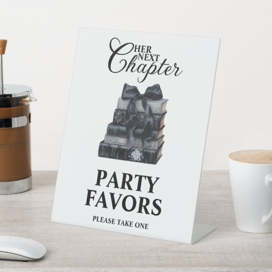 Elegant A New Chapter Bridal Shower Tabletop 台座サイン (インサイチュ)