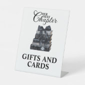 Elegant A New Chapter Bridal Shower Tabletop 台座サイン (正面)