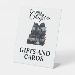 Elegant A New Chapter Bridal Shower Tabletop 台座サイン