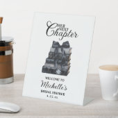 Elegant A New Chapter Bridal Shower Tabletop 台座サイン (インサイチュ)