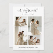 Elegant A Very Married Christmas Script 4 Photo シーズンカード (正面)