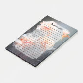 Elegant Abstract Blush Flower Misty Flow ポストイット (アングル)