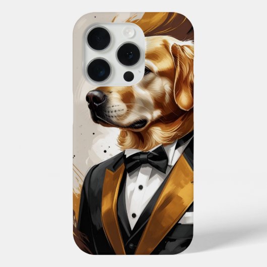 "Elegant Abstract Dog – Modern Art in Style" Case-Mate iPhoneケース (裏面)