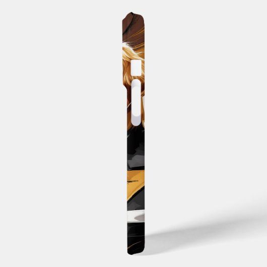 "Elegant Abstract Dog – Modern Art in Style" Case-Mate iPhoneケース (裏面 / 左)