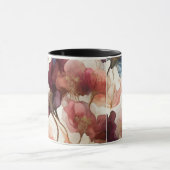 Elegant Abstract Floral Art Cup Modern Botanical  マグカップ (中央)