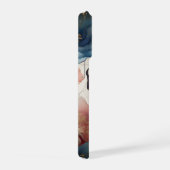 Elegant Abstract Floral Art Phone Case modern desi iPhoneケース (右側面)