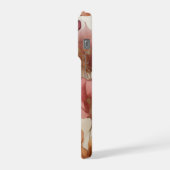 Elegant Abstract Floral Art Phone Case modern desi iPhoneケース (左側面)