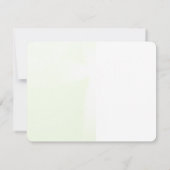 Elegant Abstract Floral Cross Baptism invitation  招待状 (裏面)