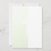 Elegant Abstract Floral Cross Baptism invitation 招待状 (裏面)