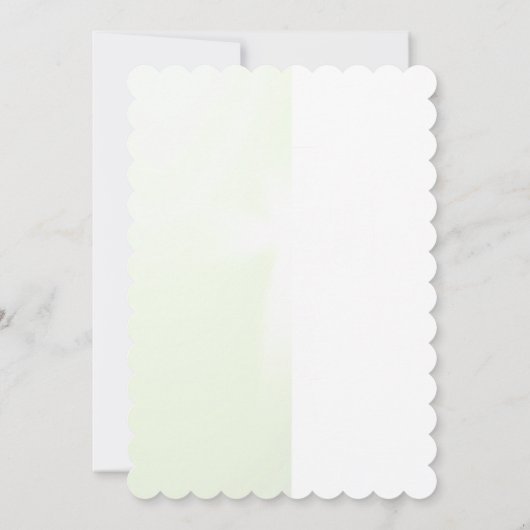 Elegant Abstract Floral Cross Baptism invitation  招待状 (裏面)