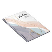 Elegant Abstract Gold Foil Professional Notebook ノートブック (右側)