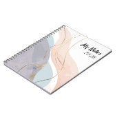 Elegant Abstract Gold Foil Professional Notebook ノートブック (左側)