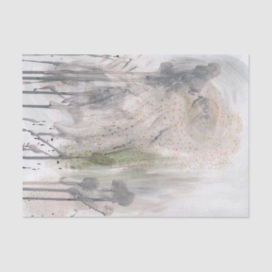 Elegant Abstract Gray Decoupage Tissue Paper 薄葉紙 (正面)