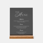 Elegant Acrylic Wedding Menu アクリルサイン (正面)