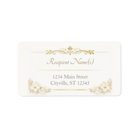 Elegant Address Labels – Personalized Mailing ラベル (正面)