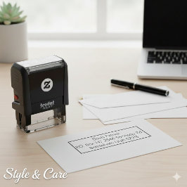 Elegant Address Stamp for Invitations or Envelopes セルフインキングスタンプ