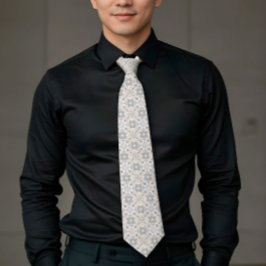 Elegant Aesthetics Spanish Geometric Pattern Tie ネクタイ