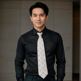 Elegant Aesthetics Spanish Geometric Pattern Tie ネクタイ