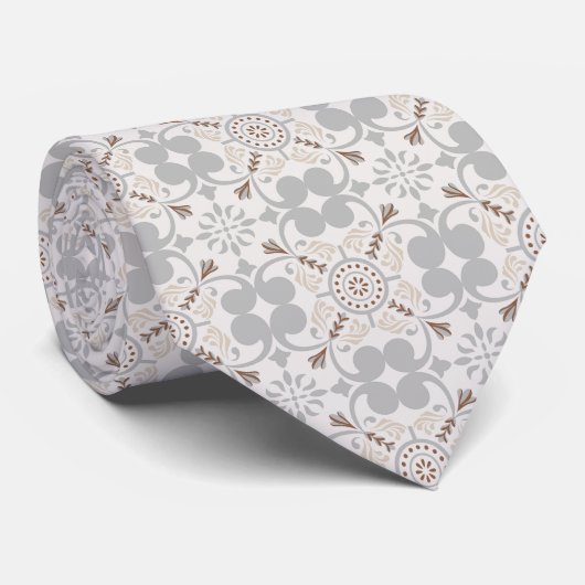 Elegant Aesthetics Spanish Geometric Pattern Tie ネクタイ (ロール)