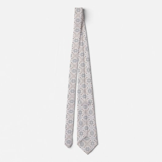 Elegant Aesthetics Spanish Geometric Pattern Tie ネクタイ (裏面)