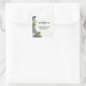 Elegant Aged Like Fine Wine 50th Birthday Party スクエアシール (バッグ)