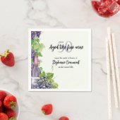 Elegant Aged Like Fine Wine 50th Birthday Party スタンダードカクテルナプキン (インサイチュ)