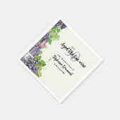 Elegant Aged Like Fine Wine 50th Birthday Party スタンダードカクテルナプキン (角)