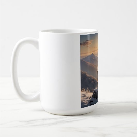 Elegant Akita Coffee Mug コーヒーマグカップ (左)
