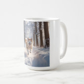 Elegant Akita Coffee Mug コーヒーマグカップ (正面右)
