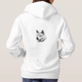 Elegant Akita Hoodie パーカ (裏面)