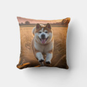 Elegant Akita Throw Pillow クッション (正面)