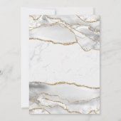 Elegant All White Affair Birthday Party 招待状 (裏面)