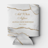 Elegant All White Affair Birthday Party 缶クーラー (裏面)