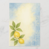 Elegant Amalfi Coast Italian Coastal Bridal Shower 招待状 (裏面)