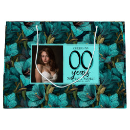 Elegant Amaryllis 40Th Birthday Gift For Daughter ラージペーパーバッグ