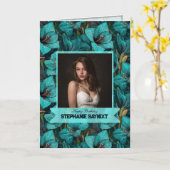 Elegant Amaryllis Birthday Gift For Her カード (黄色い花)