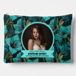 Elegant Amaryllis Fifty Birthday Celebration アクセサリーポーチ