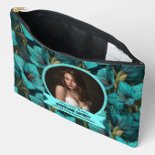 Elegant Amaryllis Fifty Birthday Celebration アクセサリーポーチ (見開き)