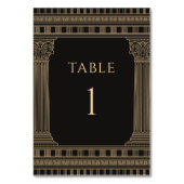 Elegant Ancient Greece Party Table Numbers テーブルナンバー (正面)