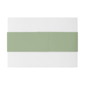 Elegant and Basic Sage Green 招待状ベリーバンド (裏面例)