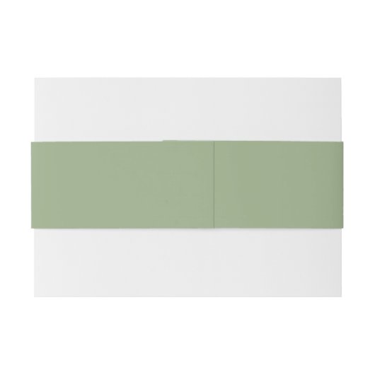 Elegant and Basic Sage Green 招待状ベリーバンド (裏面例)