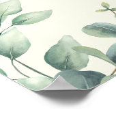 Elegant and minimalist Wedding Welcome Sign ポスター (角)