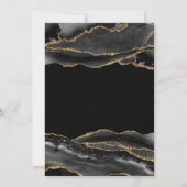 Elegant and Modern Black & Gold Graduation 案内状 (裏面)