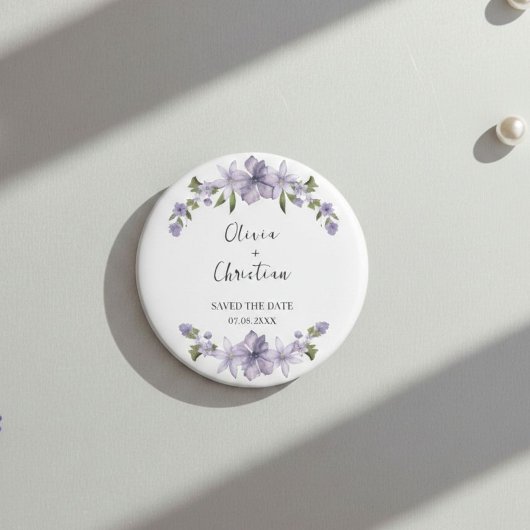 Elegant and Personalized Save the Date Magnet マグネット