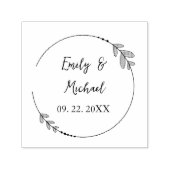Elegant and Personalized Wedding Stamps – Custom セルフインキングスタンプ (デザイン)