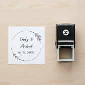 Elegant and Personalized Wedding Stamps – Custom セルフインキングスタンプ