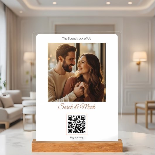 Elegant and personalized with photo and music アクリルサイン