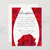 elegant and romantic red roses 招待状 (正面/裏面)