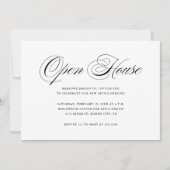 Elegant and Simple Company Open House Invitation 招待状 (正面)