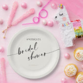 Elegant and Simple - Minimalist Bridal Shower ペーパープレート (パーティー)